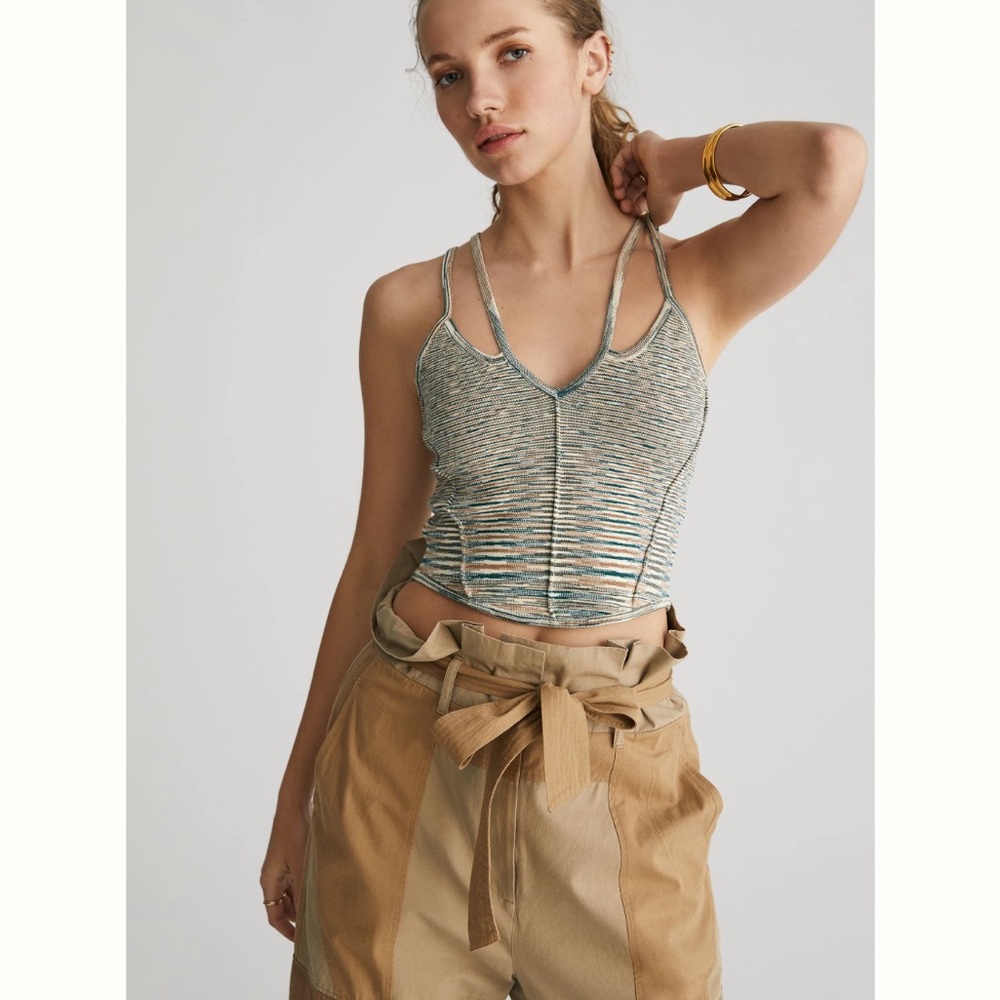 ✨ Anthropologie Reed Sweater Corset Top Sz M